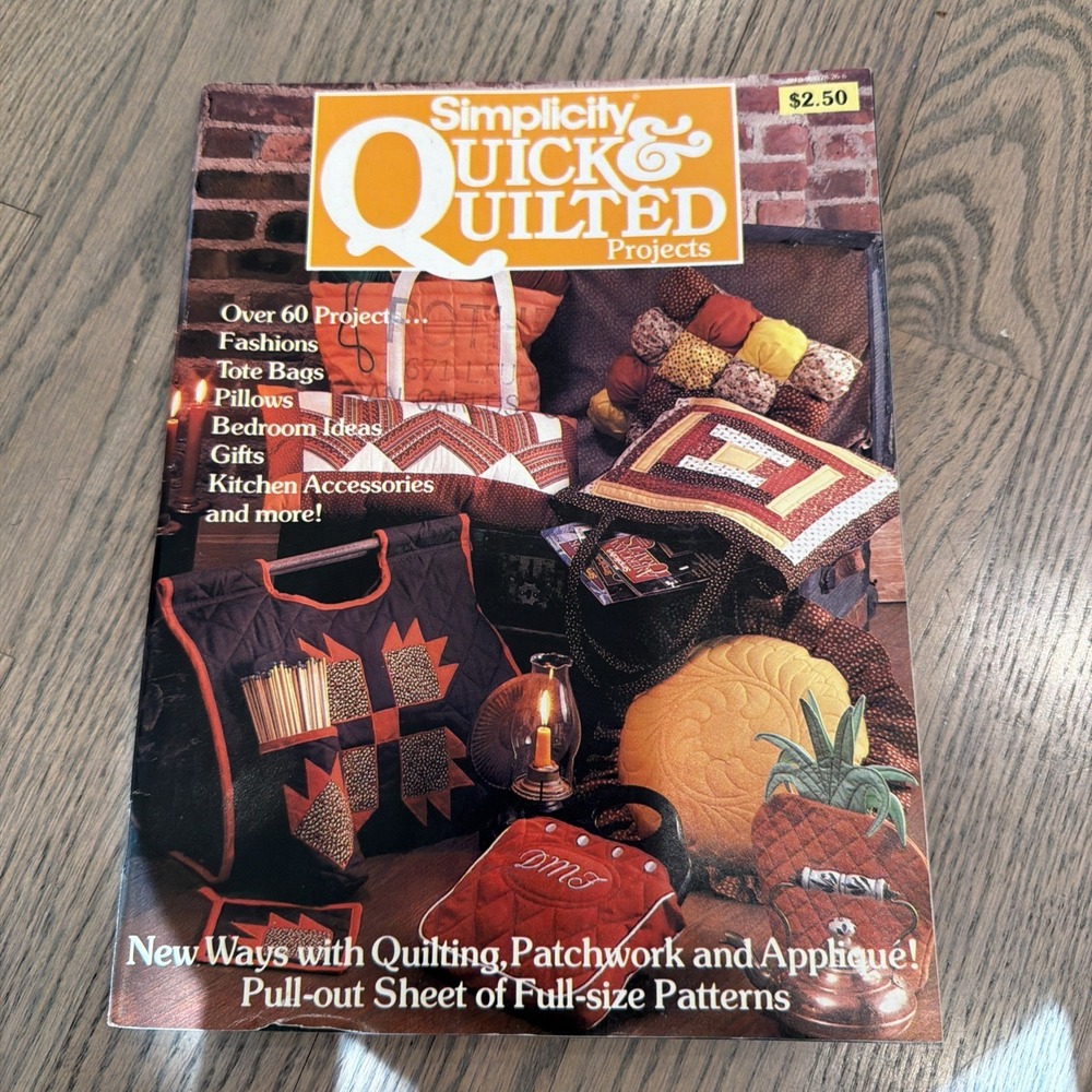Simplicity Quick & Quilted Projects Instructions & Full Size Patterns